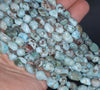 8MM Larimar Gemstone Pebble Nugget Granule Loose Beads 15.5 inch Full Strand (80002179-A2)