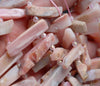 21-28MM Pink Opal Gemstone Graduated Stick Loose Beads 15.5 inch Full Strand (80002200-A13)