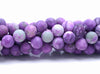 4MM Matte Sugilite Gemstone Round Loose Beads 15 inch Full Strand (80002206-M13)