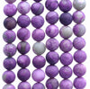 10MM Matte Sugilite Gemstone Round Loose Beads 7.5 inch Half Strand (80002211-M13)