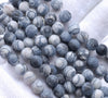 10MM Matte Zebra Jasper Gemstone Round Loose Beads 7.5 inch Half Strand (80002349-M8)