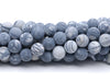 10MM Matte Zebra Jasper Gemstone Round Loose Beads 15 inch Full Strand (80002348-M8)