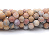 10MM Matte Fancy Agate Gemstone Round Loose Beads 15 inch Full Strand (80002354-M8)