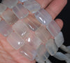 18X13MM Chalcedony Blue Agate Gemstone Rectangle Loose Beads 16 inch Full Strand (80002723-A169)