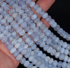 8x5MM Chalcedony Blue Agate Gemstone Grade AA Rondelle Loose Beads 7.5 inch Half Strand (80002729 H-A170)