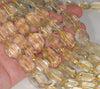 22X14-17X9MM Lemon Quartz Gemstone Grade AAA Faceted Nugget Loose Beads 7.5 inch Half Strand (80003287-B90)