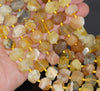 18X12MM Yellow Opal Gemstone Faceted Nugget Loose Beads 7.5 inch Half Strand (80003291-B90)