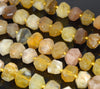 18X12MM Yellow Opal Gemstone Faceted Nugget Loose Beads 7.5 inch Half Strand (80003291-B90)