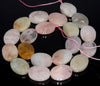 20X15MM Morganite Gemstone Faceted Oval Loose Beads 8 inch Half Strand (80003296-B92)