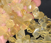 18X13-17X12MM Lemon Quartz Gemstone Faceted Nugget Loose Beads 7.5 inch Half Strand (80003317-B91)