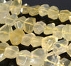 18X13-17X12MM Lemon Quartz Gemstone Faceted Nugget Loose Beads 7.5 inch Half Strand (80003317-B91)