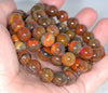 10MM Natural Red Brown Agate Gemstone Grade AAA Round Loose Beads 7 inch Half Strand (80003406-A83)