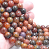 12MM Natural Yellow Orange Agate Gemstone Grade AAA Round Loose Beads 7.5 inch Half Strand (80003429-A84)