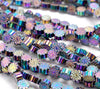 6MM Rainbow Hematite Gemstone Sunflower Loose Beads 8 inch Half Strand (80003451 H-A49)