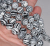 10MM Black White Zebra Matrix Turquoise Gemstone Round Loose Beads 7.5 inch Half Strand (80003579 H-A171)