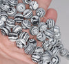 11-12MM Black White Zebra Matrix Turquoise Gemstone Round Loose Beads 15.5 inch Full Strand (80003580-A171)