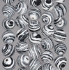 13-14MM Black White Zebra Matrix Turquoise Gemstone Round Loose Beads 7.5 inch Half Strand (80003581 H-A171)