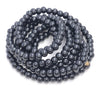 6X5MM Black Sandalwood Rondelle Loose Beads 39 inch (80003719-W8)