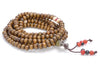 6X5MM Yellow Brown Sandalwood Rondelle Loose Beads 45 inch (80003732-W8)