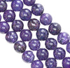 11-12MM Purple Lepidolite Gemstone Grade AAA Round Loose Beads 7 inch Half Strand (80003777-B93)