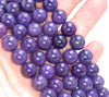 11-12MM Purple Lepidolite Gemstone Grade AAA Round Loose Beads 7 inch Half Strand (80003778-B93)