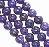 15MM Purple Lepidolite Gemstone Grade AAA Round Loose Beads 7 inch Half Strand (80003781-B93)