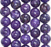 15MM Purple Lepidolite Gemstone Grade AAA Round Loose Beads 7 inch Half Strand (80003781-B93)