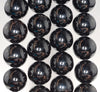 14MM Rare Black Rock Crystal Gemstone Grade AAA Round Loose Beads 15.5 inch Full Strand (80003788-B95)