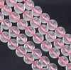 7-8MM Translucent Pink Mozambique Rose Quartz Gemstone Grade AA Round Loose Beads 7 inch Half Strand (80003861-B103)
