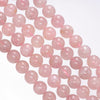 8-9MM Pink Madagascar Rose Quartz Gemstone Grade A Round Loose Beads 7 inch Half Strand (80003888-B101)