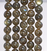 10MM Dark Brown Labradorite Gemstone Round Loose Beads 15.5 inch Full Strand (80003908-B99)