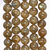 10MM Brown Labradorite Gemstone Round Loose Beads 15.5 inch Full Strand (80003909-B99)