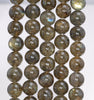 12MM Brown Labradorite Gemstone Round Loose Beads 15.5 inch Full Strand (80003912-B99)