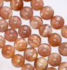 11-12MM Sunstone Gemstone Grade AA Round Loose Beads 7 inch Half Strand (80003918-B100)
