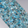 3MM White Blue Apatite Gemstone Round Loose Beads 15.5 inch Full Strand (80003969-B98)