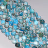 5MM White Blue Apatite Gemstone Round Loose Beads 15.5 inch Full Strand (80003975-B98)