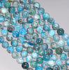 6MM White Blue Apatite Gemstone Round Loose Beads 15.5 inch Full Strand (80003979-B98)