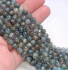 6MM Inclusion Kyanite Gemstone Round Loose Beads 15.5 inch Full Strand (80004002-A174)