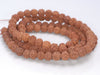 7MM Natural Rudraksha Bodhi Seed Round Loose Beads 30 inch (80004030-W12)