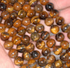 10MM Tiger Eye Gemstone Grade AB Round Loose Beads 7.5 inch Half Strand (80004052 H-B107)