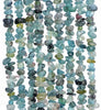 8X3-3X2MM Blue Tourmaline Gemstone Grade AA Pebble Chip Loose Beads 15.5 inch (80004133-B111)