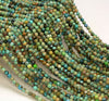 2.5MM Genuine Turquoise Gemstone Grade A Micro Faceted Round Loose Beads 15 inch Full Strand (80006519-A204)
