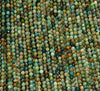 2.5MM Genuine Turquoise Gemstone Grade A Micro Faceted Round Loose Beads 15 inch Full Strand (80006519-A204)