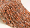 4MM Multi Color Sunstone Gemstone Grade AAA Micro Faceted Round Loose Beads 15.5 inch Full Strand (80006527-A204)