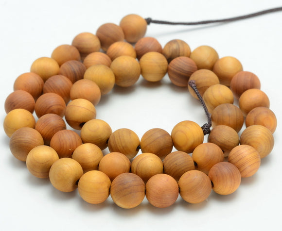 6MM Thuja Sutchuenensis Aromatic Sandalwood Grade AAA Round Loose Beads 15.5 inch Full Strand (80006583-399)