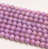 6MM Genuine Phosphosiderite Gemstone Grade AB Purple Round Loose Beads 15.5 inch Full Strand (80009642-A176)