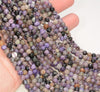 5MM Purple Genuine Charoite Gemstone Grade A Round Loose Beads 15.5 inch Full Strand (80009741-A181)
