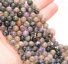 9MM Purple Genuine Charoite Gemstone Grade AB Purple Round Loose Beads 7.5 inch Half Strand (80009746 H-A181)
