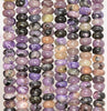 7x4MM Purple Genuine Charoite Gemstone Grade A Purple Rondelle Loose Beads 7.5 inch Half Strand (80009748 H-A181)