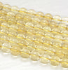 8MM Genuine Lemon Quartz Gemstone Grade AAA Yellow Round Loose Beads 15.5 inch Full Strand (80009836-A184)